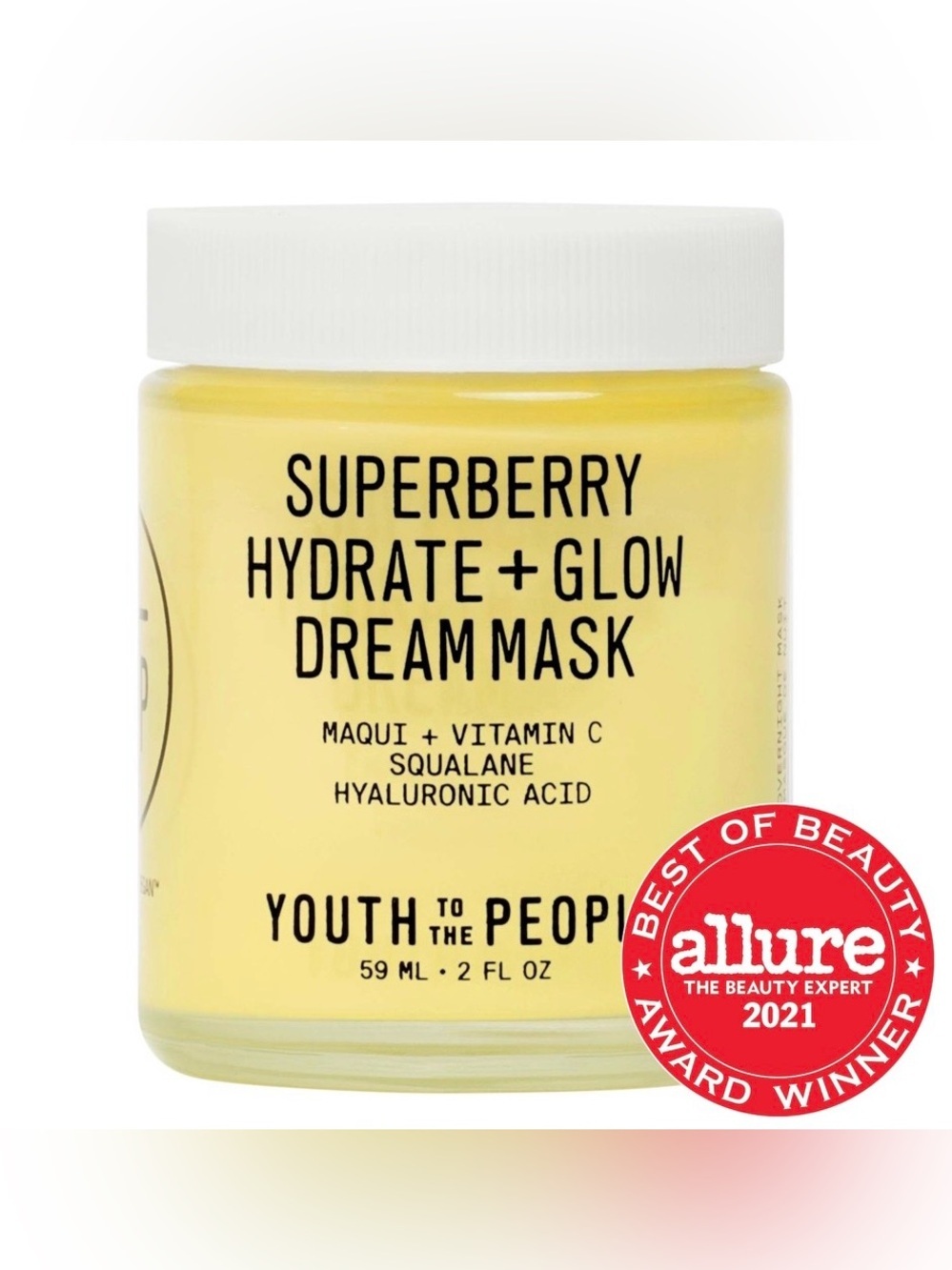 Youth to the People Superberry Hydrate + Glow Dream Mask — Overnight Mask, NIB